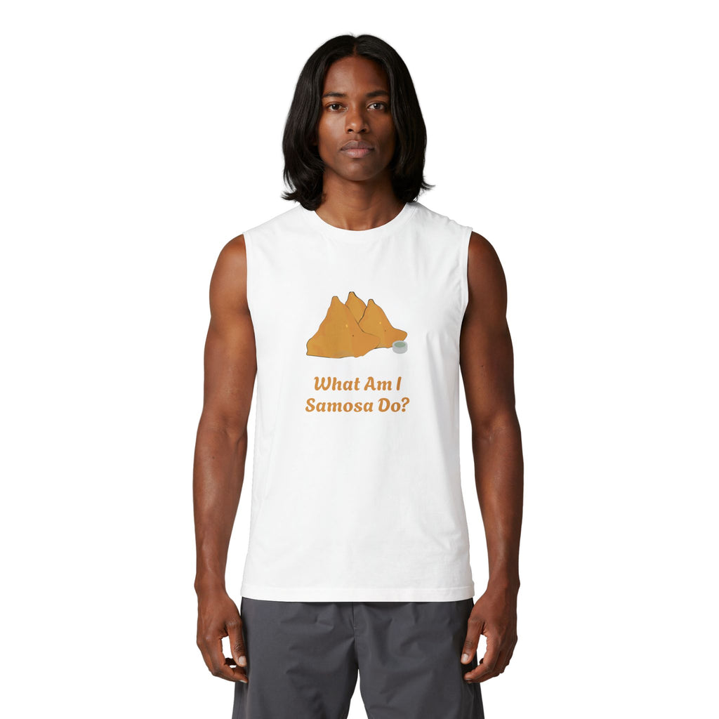 Unisex What Am I Samosa Do? Graphic Tank
